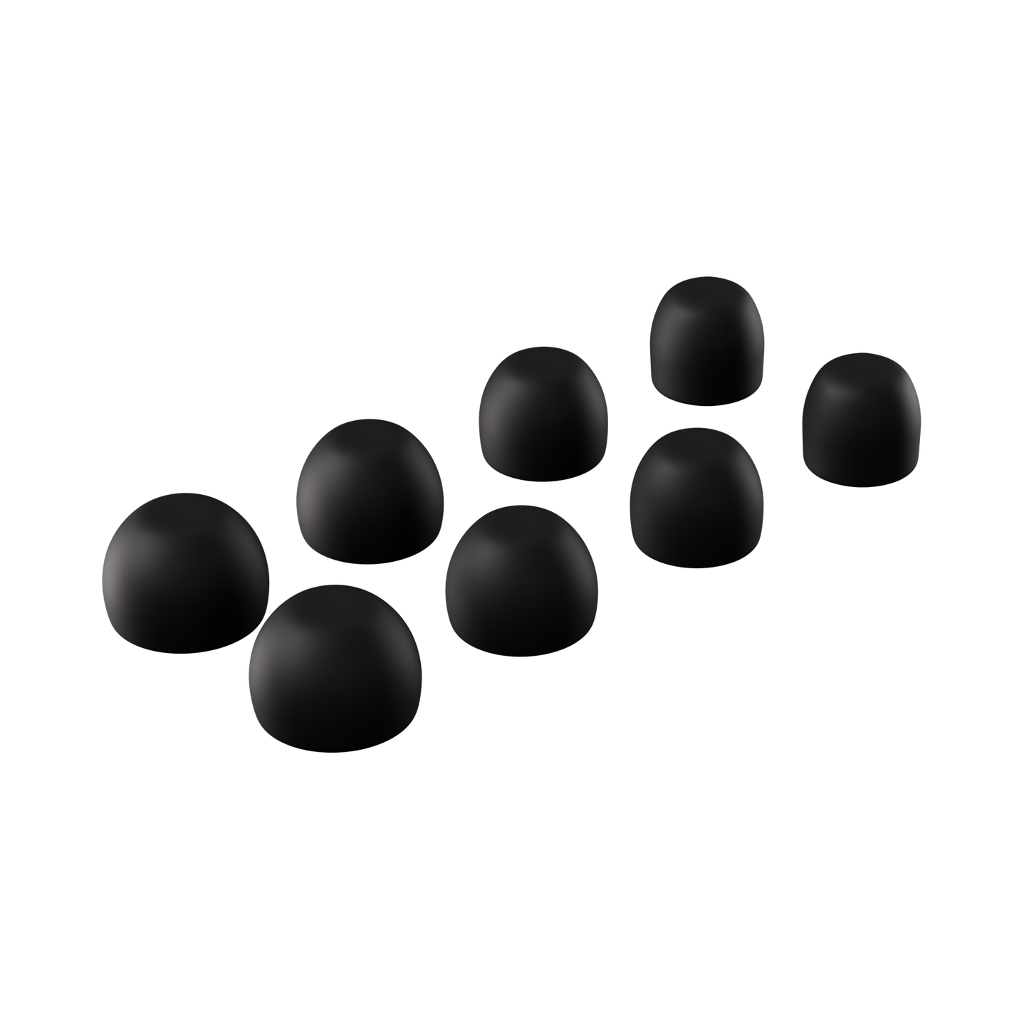 Quiet 2 Ear Tips - Black (Mixed Sizes)